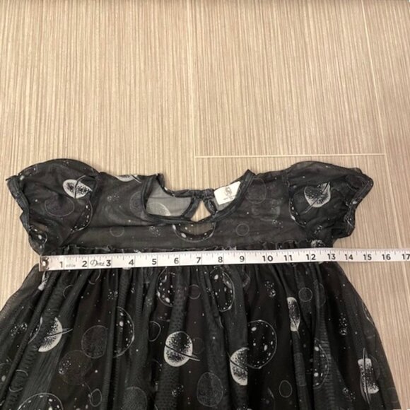 Best Day Ever Kids Space Cadet Short Sleeve Dress Black 3T Planets Celestial - Picture 15 of 16